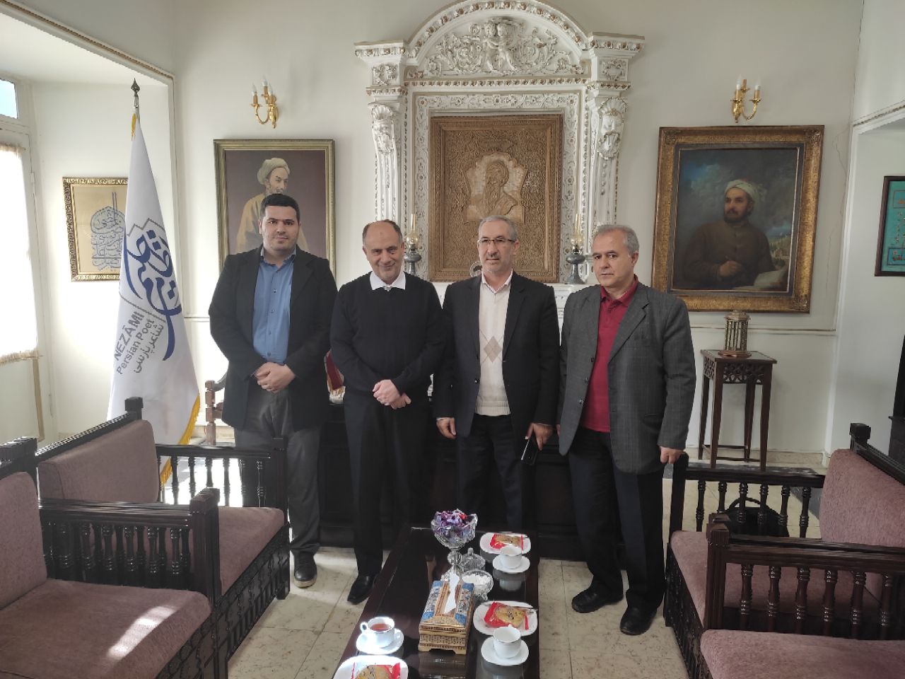 جلسه و دیدار با رئیس انجمن مفاخر فرهنگی و ستاد بزرگداشت نظامی